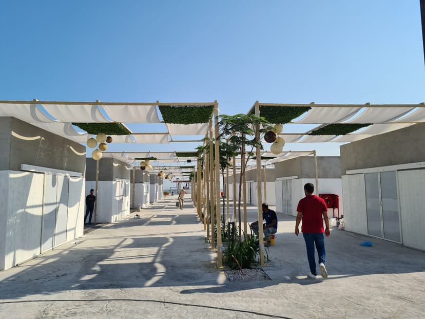 Outdoor pergola fabrication project