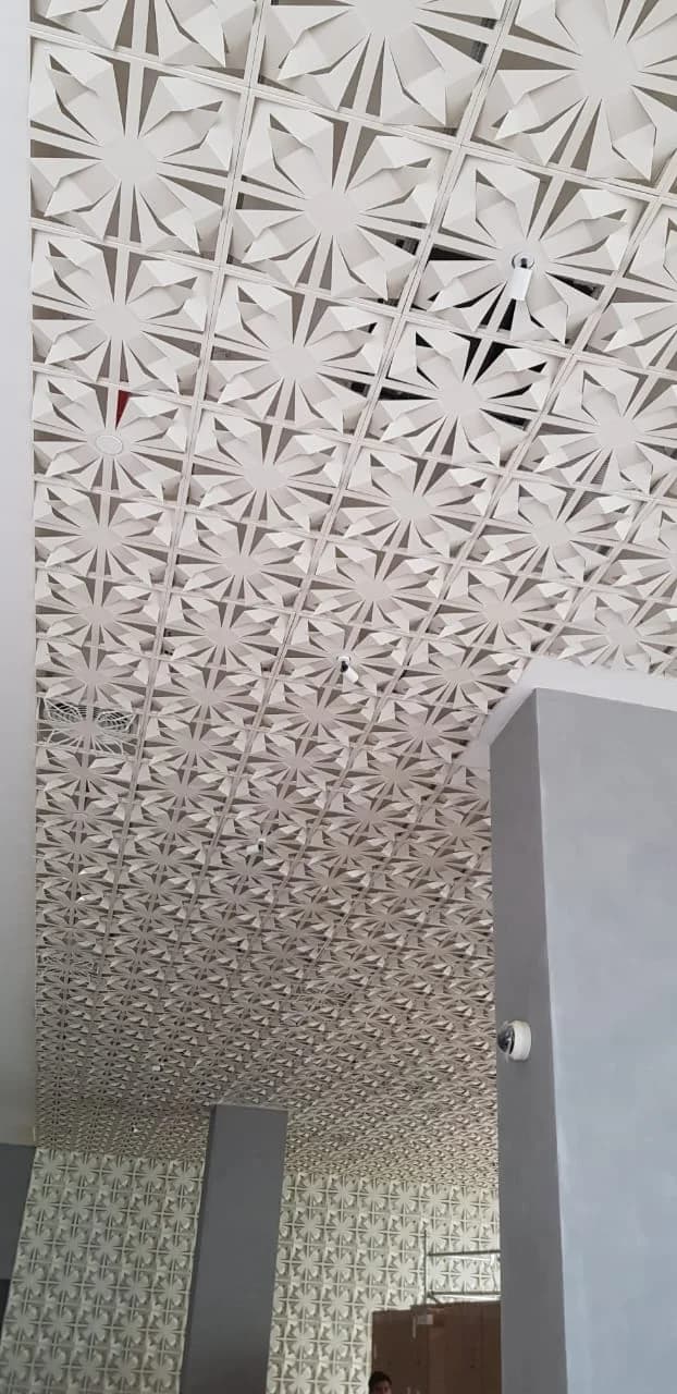 Decorative custom metal ceiling fabrication