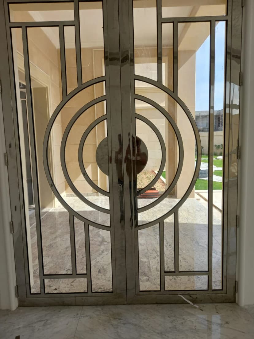 Custom stainless steel door fabrication