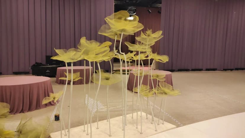 Decorative metal flower fabrication